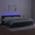 Vidaxl Box spring postelja z vzmetnico LED tem. zelena 200x200cm žamet