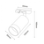 Šinski monofazni reflektor Tl23461, 1xGu10, Crni