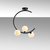 Opviq Luster Luminar-14135, 35x20x50cm, IP20, Belo-crni