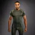Venum Stealth Rashguard Kratki Rukav Khaki/Zeleni M