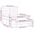Vidaxl Box spring postelja z vzmetnico krem 140x200 cm blago