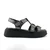 Mona Shoes Ženske sandale, Soft uložak, Kožne, Tamnosive