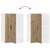 Vidaxl omara za vogal LUCCA Artisan hrast 57 x 57 x 100 cm