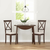 vidaXL Jedilni stoli z blazinami 2 kosa Brown Solid Wood Rubber