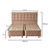 Hanah Home Francuski ležaj Helen, 140x100x190 cm, Braon