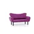 Atelier del Sofa Dvosed na razvlačenje Chatto 140x70x65cm Ljubičasti