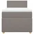 Vidaxl Box spring postelja z vzmetnico taupe 90x200 cm blago