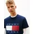 Tommy Jeans Majica marine/rdeča/bela
