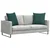 Jastučići za sofu 2 pcs Tamnozelena 80 x 80 cm tkanina