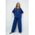 Trend Alacati Stili Ženski komplet bluza i pantalone Alc-X14122, Tamnoplavi