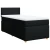 vidaXL Box spring postelja z vzmetnico črn 90x190 cm blago