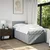 Vidaxl Box spring postelja z vzmetnico svetlo siva 80x200 cm blago