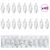 Božićna kuglica s četinicom 40 pcs Srebrno Plastika
