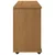 Vidaxl Gležnji kabinet s kolesom Medeno rjava 100 x 39 x 65,5 cm
