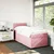 Vidaxl Box spring postelja z vzmetnico roza 90x200 cm žamet