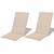 Jastuci za vrtne stolice 2 kom krem 120 x 50 x 3 cm od tkanine
