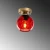Opviq Zidna lampa Benek-15-14381, 15x15x18cm, IP20, Zlatna boje