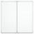 Magnetna bijela ploča sklopiva 80 x 80 x 1,7 cm aluminijska