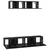 Set TV komoda Zidne 4 pcs Crni hrast Konstruirano drvo