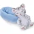 Nici: Plišasti speči snežni leopard v košari - 12 cm