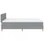 Vidaxl LED Box Spring Postelja Svetlo siva 140 x 200 cm blago