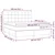 Vidaxl Box spring postelja z vzmetnico modra 180x200 cm blago