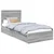 Krevet s od storage Siva Sonoma 75 x 190 cm Konstruirano drvo
