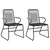 3-dijelni vrtni blagovaonski set od PVC ratana crni
