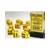 Kockice Chessex - Opaque - Yellow & Black - Dice Block (12) 16mm
