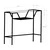 Hanah Home Komoda Lala 15x76x15cm Crna