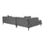 Atelier del Sofa Ugaona garnitura Como Eco, 270 cm, Antracit