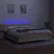 Vidaxl Box spring postelja z vzmetnico LED krem 180x200 cm blago