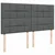 Vidaxl Box spring postelja z vzmetnico temno siva 200x200 cm blago