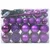 Set Božićnih Ukrasnih Kuglica 61 pcs Lila Plastika