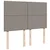 Vidaxl Box spring postelja z vzmetnico taupe 140x200 cm blago