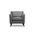 Atelier del Sofa Fotelja Nordic Arm 75x83x82cm Crno-Bela