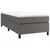 Vidaxl Box spring postelja z vzmetnico siva 90x190 cm umetno usnje