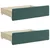 Vidaxl Izvlečna dnevna postelja s predali temno zelena 80x200 cm žamet
