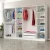 Hanah home Ormar Kale 270x190x52cm Belo-Crni