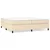 vidaXL Box spring posteljni okvir krem 200x200 cm blago