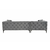 ATELIER DEL SOFA Ugaona garnitura Como Eco Left Anthracite Black