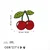 Wallity Zidna dekoracija Moss - Cherry, 40 x 42 cm, Crvena