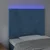 Vidaxl LED posteljno vzglavje temno modro 100x5x118/128 cm žamet