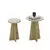 Hanah Home Set klub stolova Mushroom 2, 2 komada, Bež