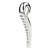 Mr. Steel Devils Tongue Dildo Silver