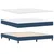 vidaXL vidaXL Postelja boxspring z vzmetnico Modra 180 x 200 cm blago, (5000127111)