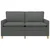 Vidaxl Kavč Temno siva 156 x 81 x 87,5 cm Blago