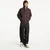Sweatshirt Dime Grid Zip Hoodie Dark Brown M