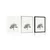 Plakat minimalistično listnato drevo - 30x45 white