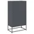 Visoka ploča antracit 68x39x123 cm čelik